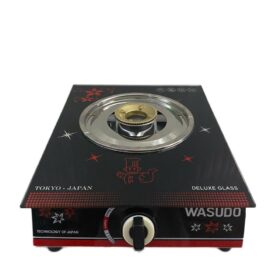Bếp Ga Đơn WASUDO Mặt Kính Cường Lực Cao Cấp – Thiết Kế Nhỏ Gọn, Tiết Kiệm Ga