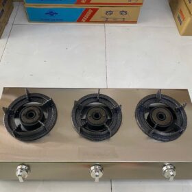 Bếp khò bán công inox 3 lò nấu loại dài– tiết kiệm 50% gas