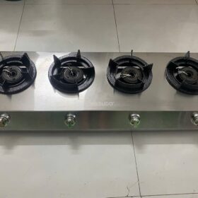 Bếp khò bán công inox 4 lò nấu loại dài– tiết kiệm 50% gas