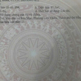 ban dat duong bau mac 19 lien chieu da nang 100m2 5x20m duong 7 5m le 4m gan bien 1