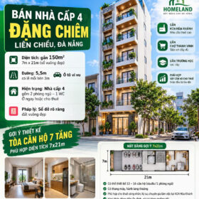 BÁN NHÀ ĐƯỜNG ĐẶNG CHIÊM, LIÊN CHIỂU, ĐÀ NẴNG – 150M2, MẶT TIỀN 7M, ĐƯỜNG 5.5M, LỀ 3M - CẠNH KHU CN HÒA KHÁNH